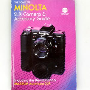 Minolta SLR Camera & Accessory Guide 1985