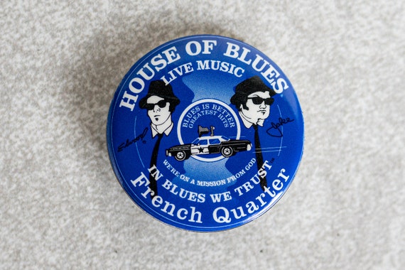 Metal 1978 Phantom Enterprises Vintage Blues Brothers Promotional Button