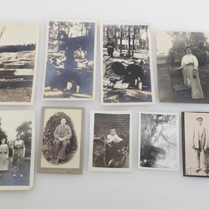 Vintage Black and White Photographs Early 1900s - LOT OF 29