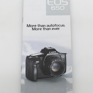 Canon EOS 650 Booklet