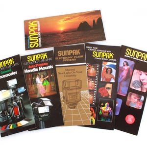 Sunpak Flash Literature Lot of 6