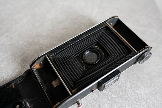 Agfa Ansco Viking 折りたたみ式ベローズカメラ - アールデコ調カメラ 