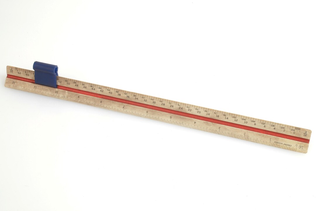 B.K. Elliott Vintage Triangular Scaled Ruler - Etsy