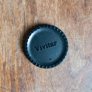 Vintage Black Vivitar Body Cap for Nikon F Mount Cameras