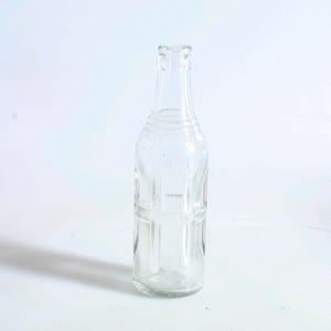 Vintage Soda Bottle//Clear Glass Bottle//Collectible Glass