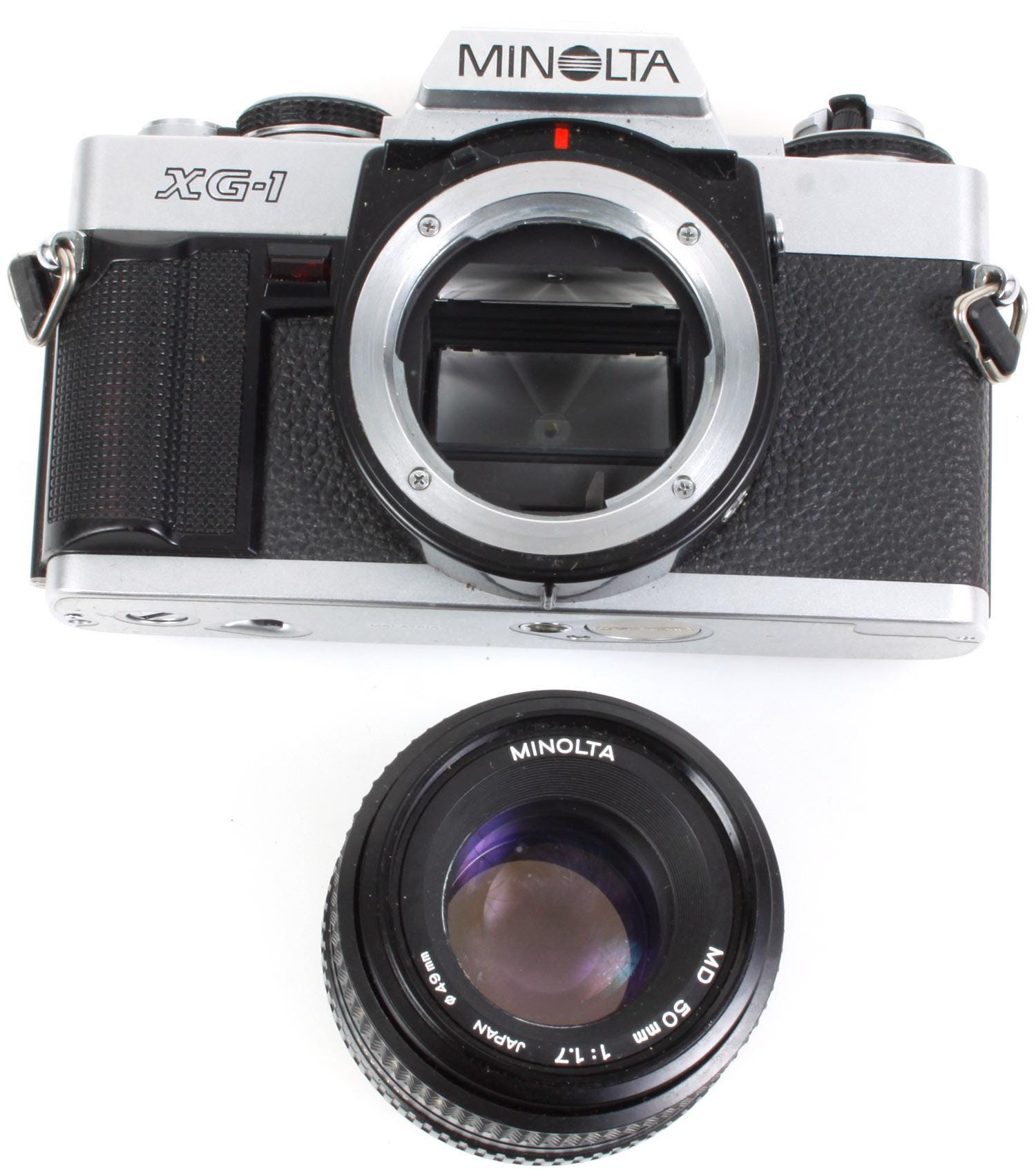 Minolta XG-1 SLR 35mm Film Camera W/ 50mm F/1.7 Prime Tested