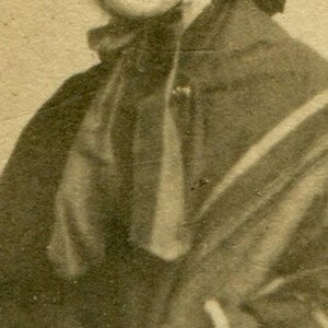 Older Woman Flower Bonnet, Heavy Shaw/coat. Cdv. Hastings England.