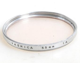 Filtro de lente Yashica Skylight 1A de 55 mm original vintage