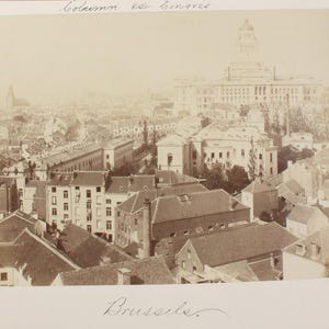 Vintage Brussels Rooftops  - Cityscape Photo Wall Art, European (( 8x10 Reprint Only ))