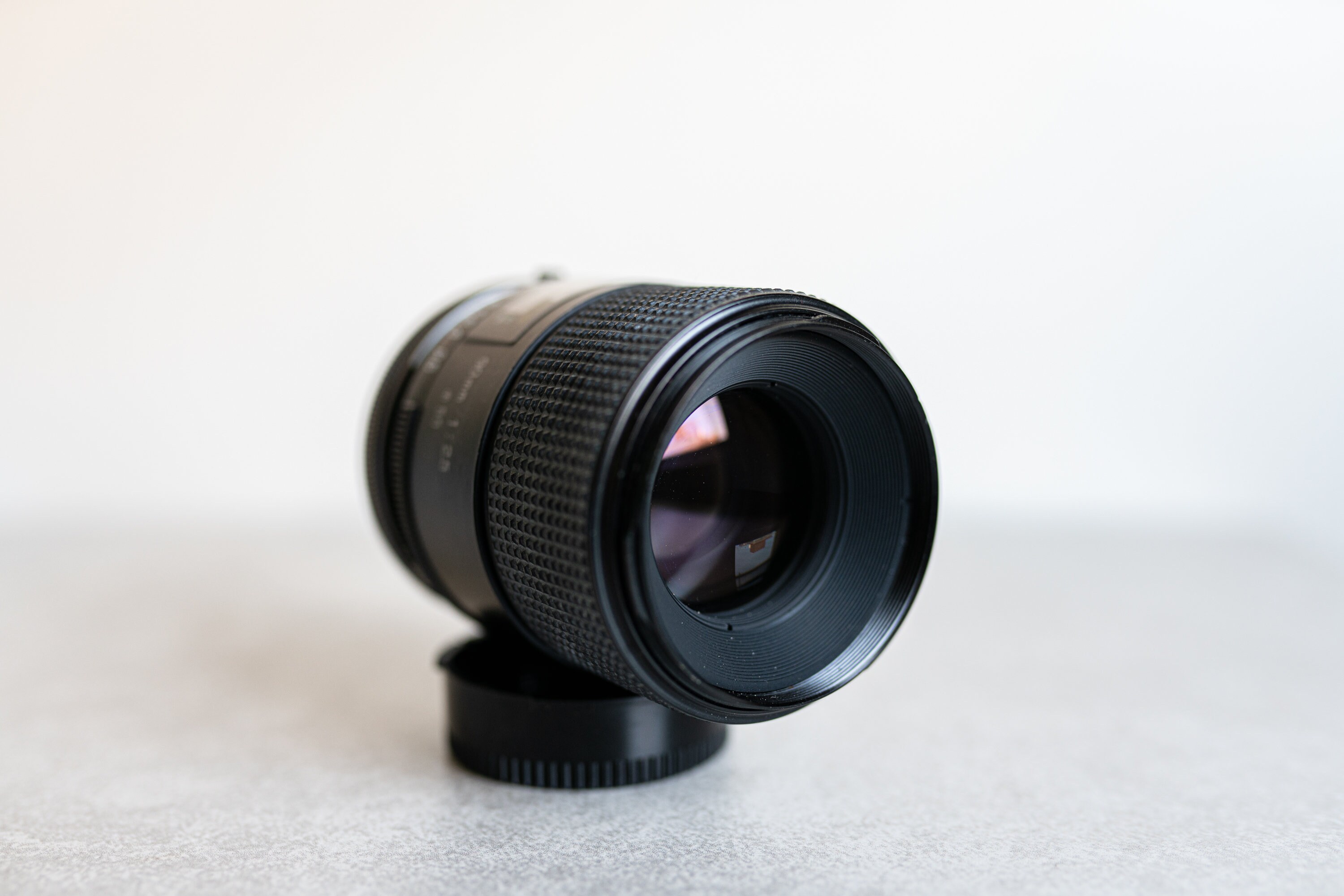 Tamron SP 90mm f2.5 マクロレンズ、Canon FDマウント、フード＆ケース