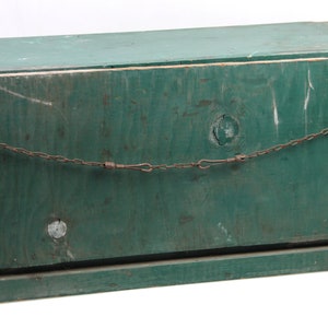 Vintage Green Over-Sized Toolbox / Mobile Work Bench / Magicians Box