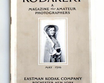 Rivista d'epoca Kodakery per fotografi amatoriali, EDIZIONE MAGGIO 1916