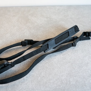Vintage Black Minolta Camera Strap - Circa 1980s