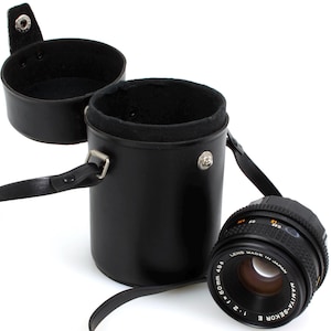 Mamiya NCIOO 50 mm-lens met tas