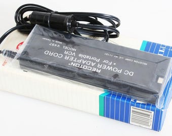DC Power Adapter for Portable VCRs in Box