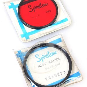Spiratone Series 8 (VIII) Filters, Set of 2 - Mist Maker & Red