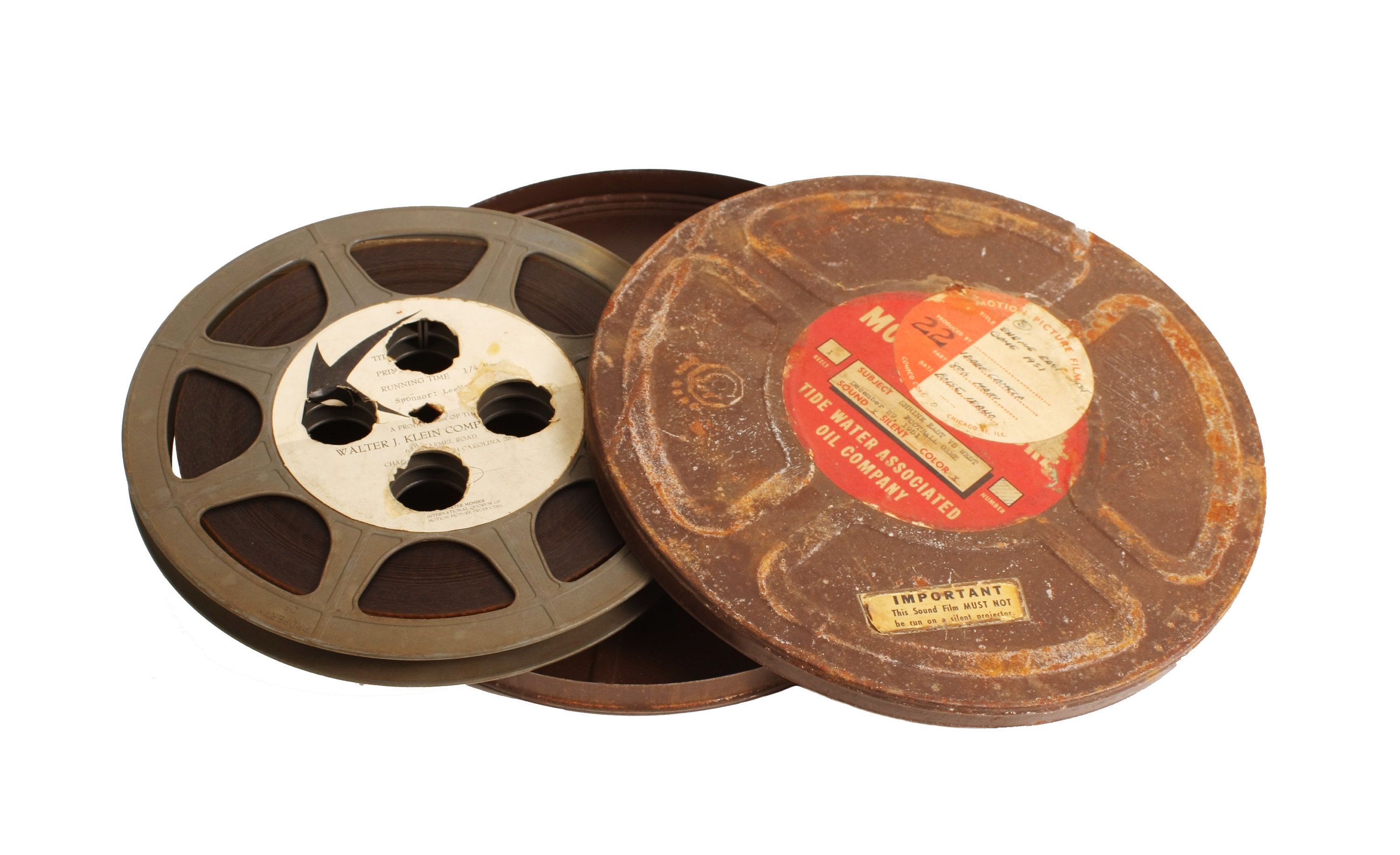 Vintage 16mm Movie Film Incredible Machine 10 Inch Film Reel Can 
