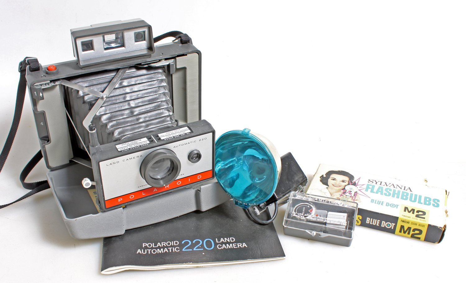 ポラロイド220 Polaroid Camera Outfit 220 With Accessories and Manual//instant