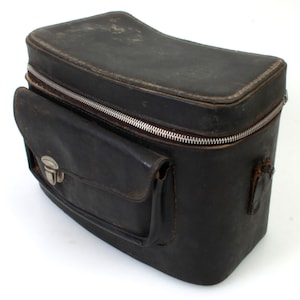 Vintage Leather Camera Case 1950s