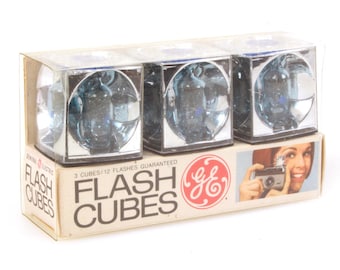 New/old Stock General Electric Flash Cubes, Set Of 3, For Kodak Film Cameras