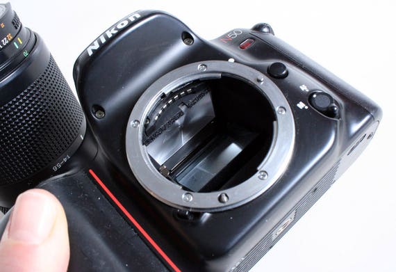 Nikon N50 35mm SLR Camera With 70-210mm F4-5.6 Lens//film
