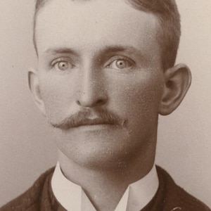 From Johnstown, Pa, Photo Man W/ Nice Suit, Mustache + Tie Pin