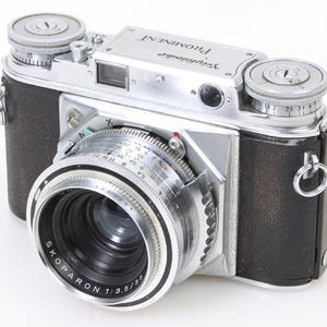 Voigtlander Prominent Model 124/r 35mm Rangefinder Camera W 35mm 3.5 Skoparon