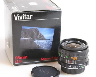 Vivitar 28mm f/2.8 Macro Lens for Minolta MD, New in Box