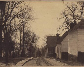Cabinet Card Of Mount Vernon Road, Barn, Laundry,   Salt House