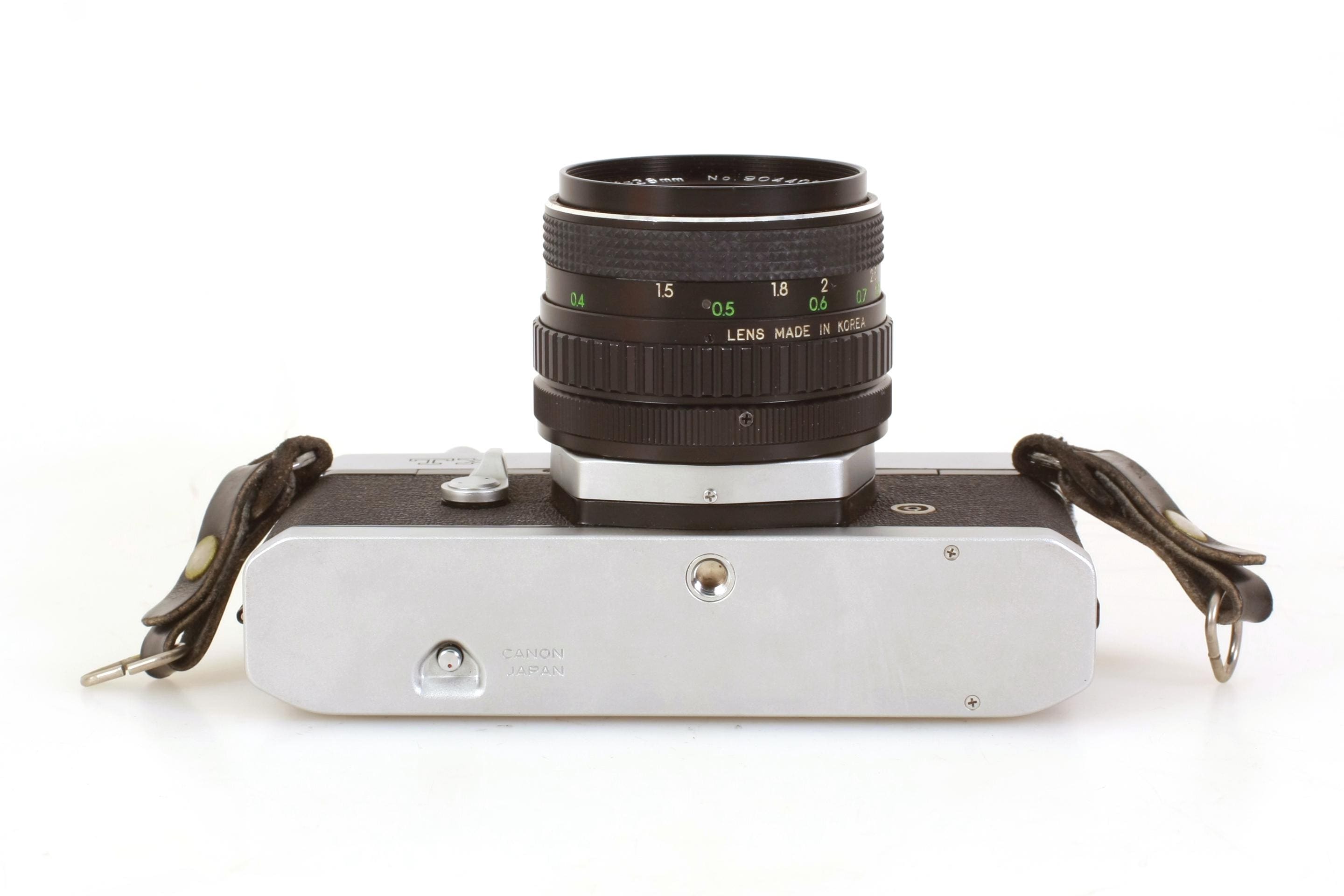 Canon TX 学生用フィルムカメラ マニュアル付き（白黒フィルム2本付き