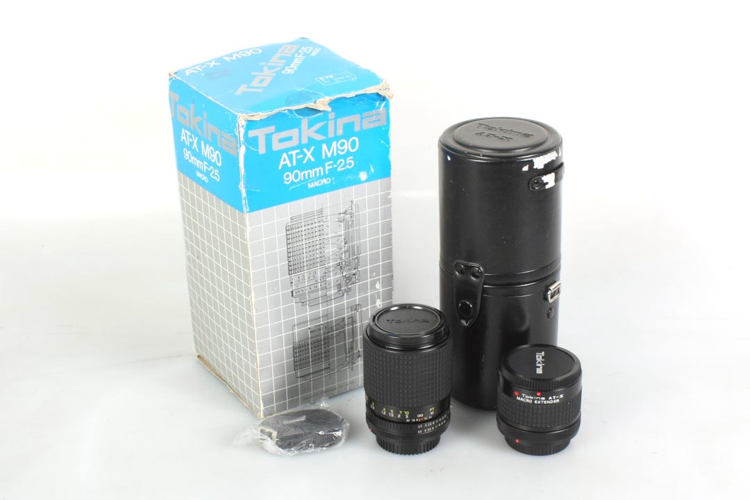90mm F/2.5 Macro Tokina AT-X M90 for Canon FD in Box W/ Case