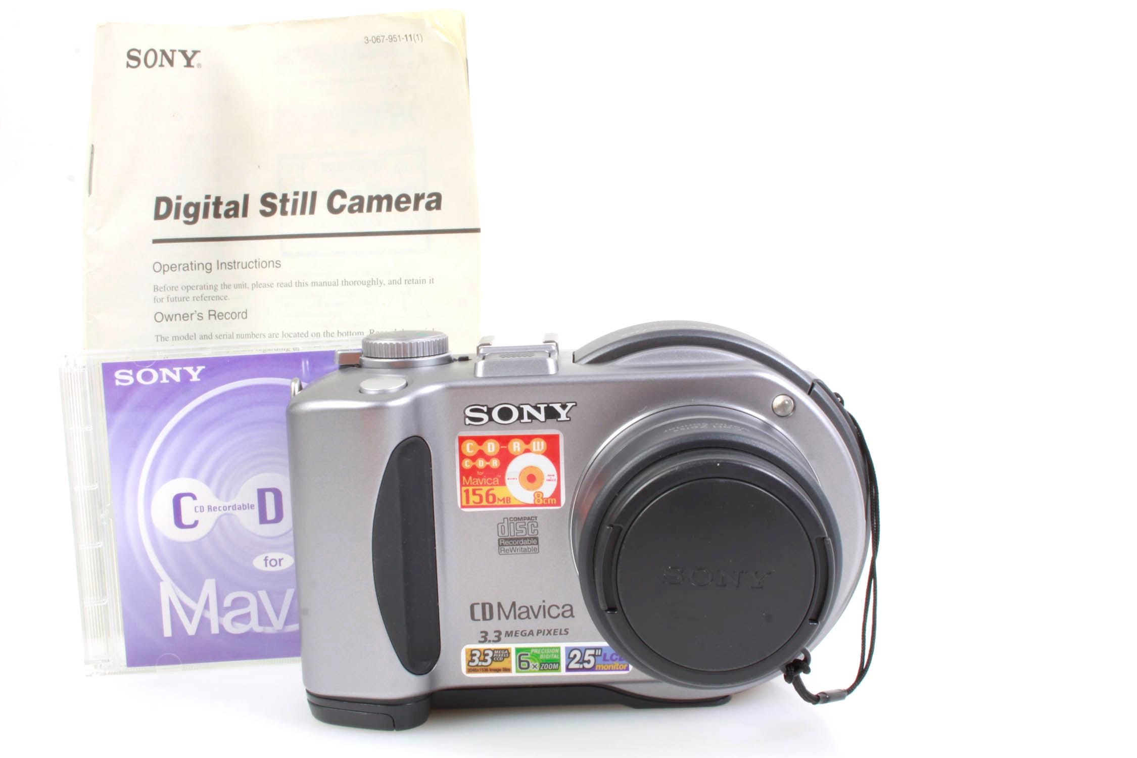 Sony Mavica MVC-CD300 3.3 MP Digital Camera With Manual +