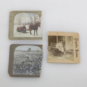Vintage Photos from Stereoviews - LOT OF 3
