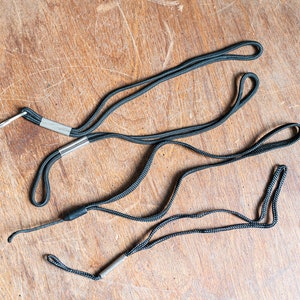 Vintage Black Camera Wrist Straps - Set of 4