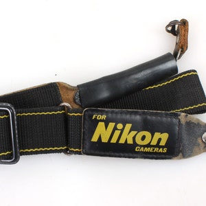 Camera Strap, Wide Black Nikon