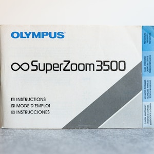Manual de instrucciones de Olympus Super Zoom 3500
