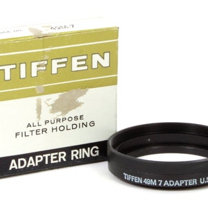 Tiffen All Purpose Filter Holding Adapter Ring 49 M-7 in Box