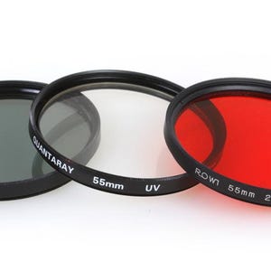 55mm Filters, N.d., Uv, Red, Set Of 3