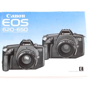 Canon EOS 620-650 Instruction Booklet
