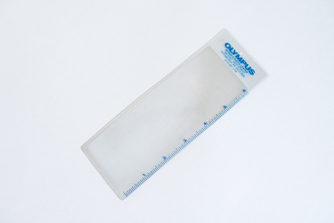 6 Inch Olympus Magnifying Ruler - Branded W/ Bernies Photo Center and ...