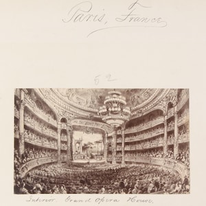 8x10 Reprint, Artist Rendering On Interior Of Grand Opera House. Paris, France.