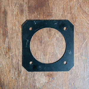Vintage 2 15/16 x 2 15/16 Metal Lens Board w/ 54mm Opening