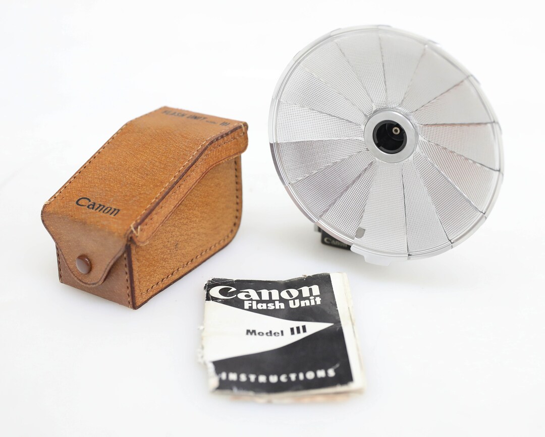 Vintage Canon Flash Unit Model III for Vintage Canon Etsy