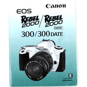 Canon EOS Rebel 2000 Camera Manual