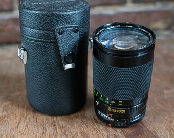 Obiettivo zoom Soligor MC Close Focus 35-140 mm f3.8-5.3 FD Mount con custodia