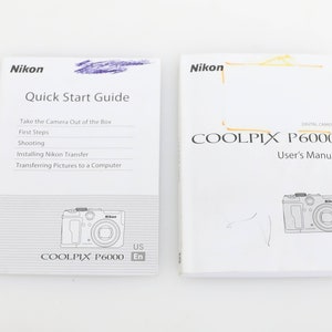 Nikon Coolpix P6000 Digital Camera Instruction Manual/Quick Start Guide