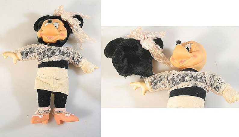 Vintage Disney Totally Minnie Mouse 11-inch Applause Plush - Hair/ear Detached, Missing Glove image 1