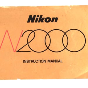 Nikon N2000 Instruction manual