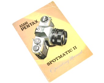 Asahi Pentax Spotmatic II M42 Camera Manual Canada