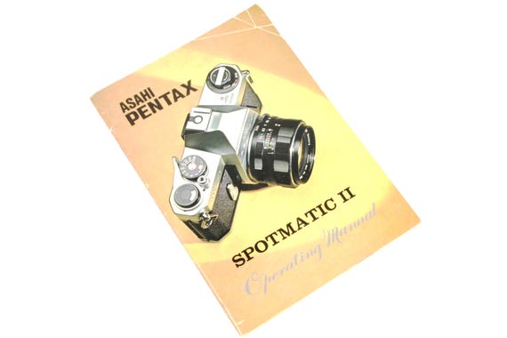 Asahi Pentax Spotmatic II M42 Camera Manual Canada